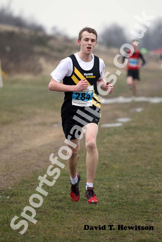 No 284,  Under-17 Men, North East Harrier League, Wrekerton, Gateshead.